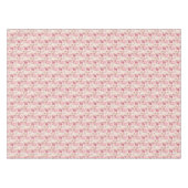 Niedliche rosa moderne Blume Muster High Top Turns Tischdecke (Vorderseite (Horizontal))