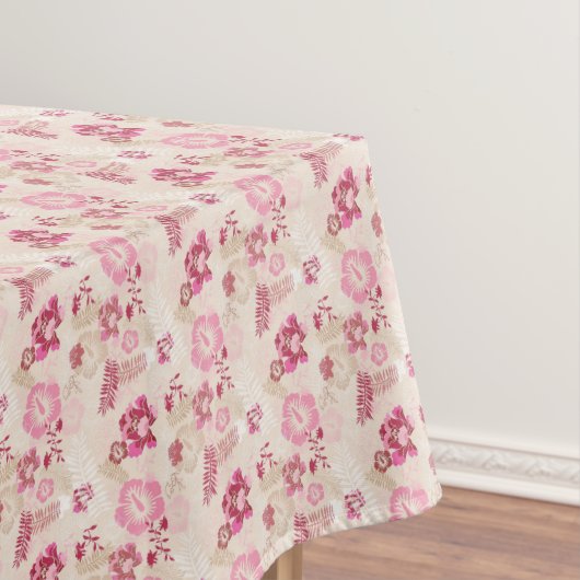 Niedliche rosa moderne Blume Muster High Top Turns Tischdecke (Beispiel)