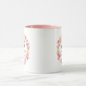 Niedliche rosa Monogramm (B) Blume Tasse (Zentrum)