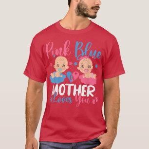 Niedliche, rosa oder blaue Lieben Sie Geschlecht z T-Shirt