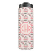 Niedliche Rosa Parfüms | Parfum | Floral | Monogra Thermosbecher (Vorderseite)