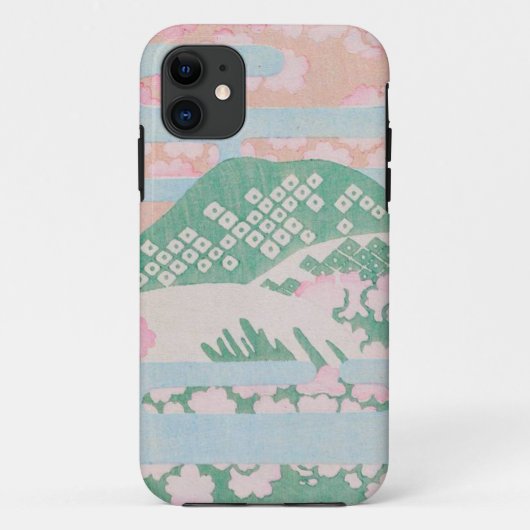 Niedliche rosa Pastellkunst Case-Mate iPhone Hülle (Rückseite)
