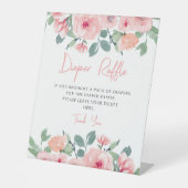 Niedliche Rosa-Pfennigfuchser-Kinderdusche-Windeln Sockelschild (Vorderseite)