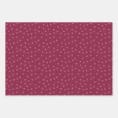 Niedliche rosa Punkte und Streifen Geschenkpapier Set (Vorderseite 2)