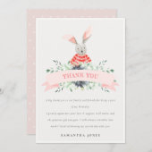 Niedliche rosa rote, sonnige Blätter jeden Geburts Dankeskarte (Vorne/Hinten)