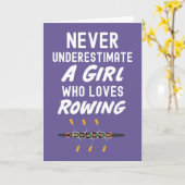 Niedliche rosa Ruderkarten für Mädchen Karte (Gelbe Blume)