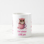 Niedliche rosa Schale in einem Cup Funny Puff Kaffeetasse (Mittel)