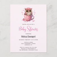 Niedliche rosa Schale in einer Cup Baby Dusche