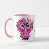 Niedliche rosa Schale (Weltcup) bearbeitbar Tasse (Links)