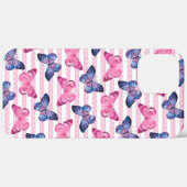 Niedliche rosa Schmetterlinge Case-Mate iPhone Hülle (Hinten (horizontal))