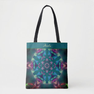 Niedliche rosa Schmetterlinge Leuchtender Kaleidos Tasche