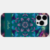 Niedliche rosa Schmetterlinge Luminous Kaleidoscop Case-Mate iPhone Hülle (Rückseite (Horizontal))