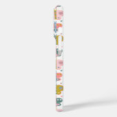 Niedliche rosa Schmetterlinge Muster Personalisier Case-Mate iPhone Hülle (Rückseite / Links)