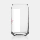 Niedliche rosa Schmetterlinge Personalisiert Dosenglas (Rechts)