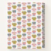 Niedliche rosa Schmetterlinge Personalisiertes Sto Notizblock (Rückseite)