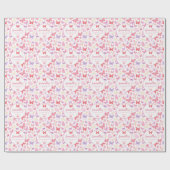 Niedliche Rosa Schmetterlinge zum Geburtstag Geschenkpapier (Flach)