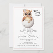 Niedliche Rosa Schraffur Kindermädchendusche Einla Einladung (Vorderseite)