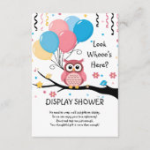 Niedliche rosa Schüssel mit Balloons & Confetti Ba Begleitkarte (Vorderseite)