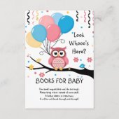 Niedliche rosa Schüssel mit Balloons & Confetti Ba Begleitkarte (Vorderseite)