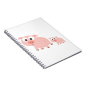Niedliche Rosa Schweine Notizblock (Rechte Seite)