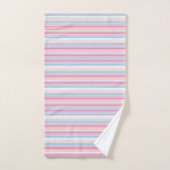 Niedliche, rosa Streifen Badhandtuch Set (Handtuch)