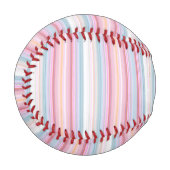 Niedliche, rosa Streifen Baseball (Vorderseite Links)