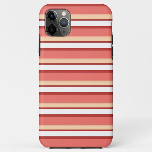 Niedliche, rosa Streifen Case-Mate iPhone Hülle (Rückseite)
