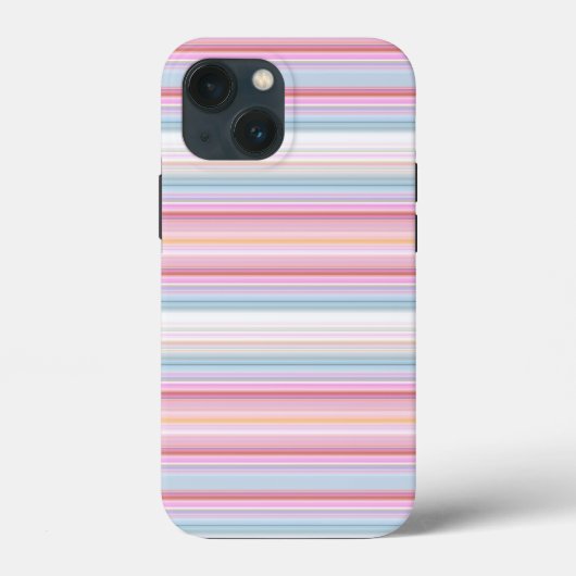 Niedliche, rosa Streifen Case-Mate iPhone Hülle (Rückseite)