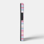 Niedliche, rosa Streifen Case-Mate iPhone Hülle (Rückseite / Rechts)