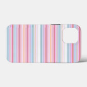 Niedliche, rosa Streifen Case-Mate iPhone Hülle (Rückseite (Horizontal))