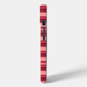 Niedliche Rosa Streifen Case-Mate iPhone Hülle (Rückseite / Links)