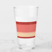 Niedliche, rosa Streifen Glas (Rückseite)
