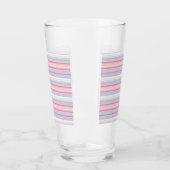 Niedliche, rosa Streifen Glas (Links)