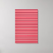 Niedliche Rosa Streifen Leinwanddruck (Vorderseite)