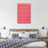 Niedliche Rosa Streifen Leinwanddruck (Insitu (Schlafzimmer))