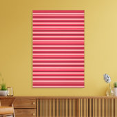 Niedliche Rosa Streifen Leinwanddruck (Insitu (Wohnzimmer))