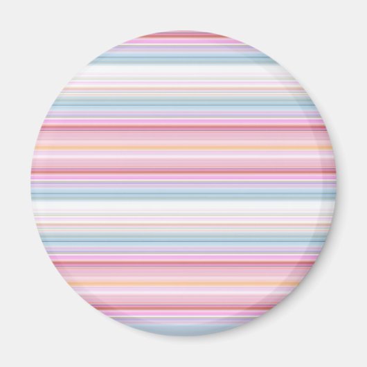 Niedliche, rosa Streifen Magnet (Vorne)