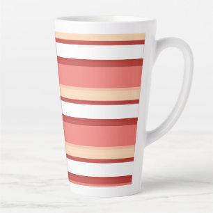 Niedliche, rosa Streifen Milchtasse