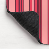 Niedliche Rosa Streifen Mousepad (Ecke)