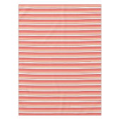 Niedliche, rosa Streifen Tischdecke (Vorderseite)