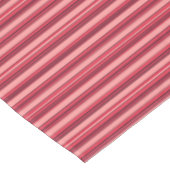 Niedliche Rosa Streifen Tischdecke (Schrägansicht)