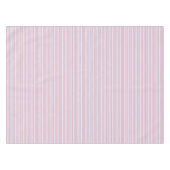 Niedliche, rosa Streifen Tischdecke (Vorderseite (Horizontal))