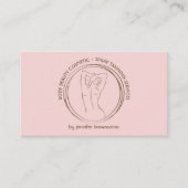 Niedliche Rosa Tan-Karosserie Visitenkarte (Vorderseite)