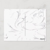 Niedliche Rosa Traktor Geburtstagskarte Postkarte (Rückseite)