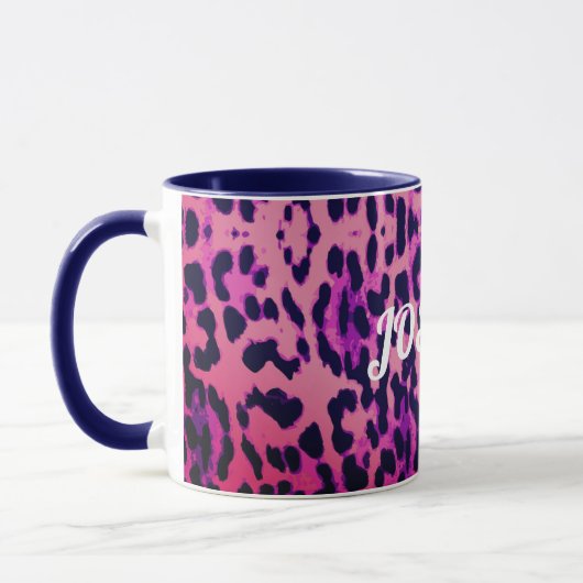 Niedliche rosa u. blauer tasse (Links)