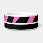 Niedliche rosa u. schwarze Zebra-Streifen Napf (Rechts)