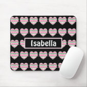 Niedliche rosa und grüne Frühlingshöhe Mousepad (Mit Mouse)