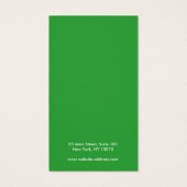 Niedliche rosa und grüne Ohrenkarte (Rückseite)