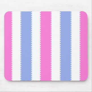 Niedliche rosa und lila Punkte und Streifen Mousepad