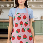 Niedliche Rosa- und Rosenzüchter Schürze<br><div class="desc">Niedliche Rosa und Rote Sommer Erdbeere Schürze</div>